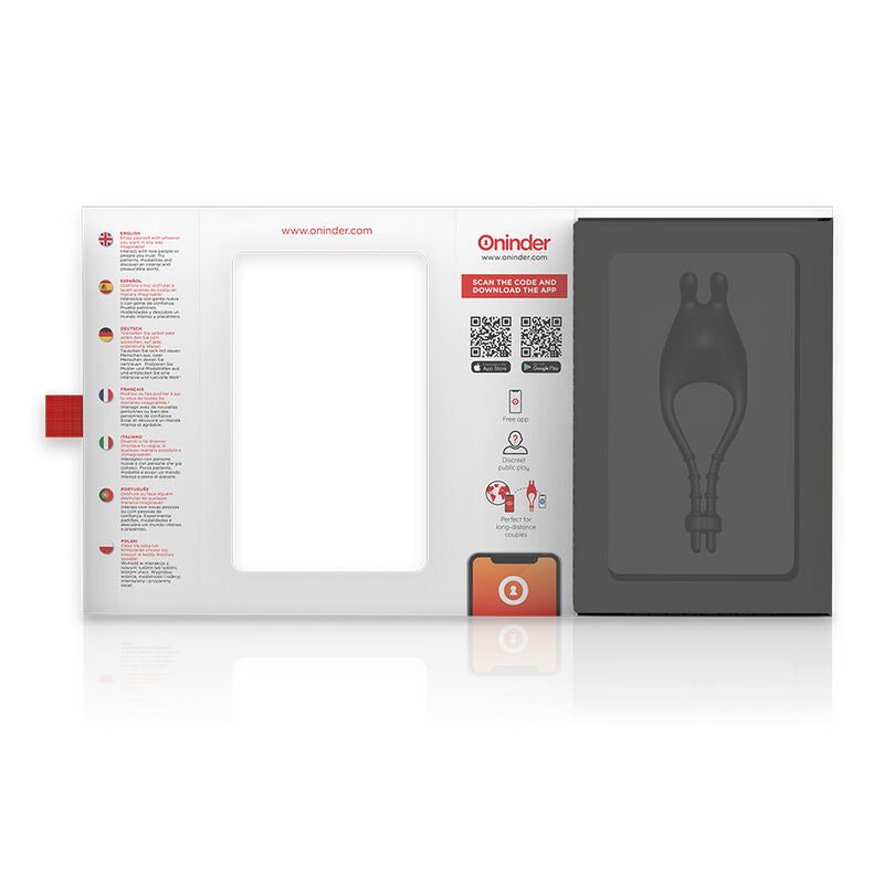 ONINDER - PAMPA ANILLO VIBRADOR AJUSTABLE Y MULTIPOSICION - APP GRATUITA
