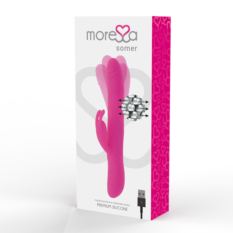 MORESSA - SOMER ROTADOR PERLADO Y POTENTE VIBRACIÓN SILICONA PREMIUM