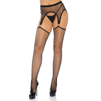 LEG AVENUE - INDUSTRIAL MEDIAS - LIGUERO CON ANILLAS CUERPO DE RED TALLA ÚNICA