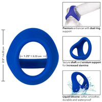 CALEXOTICS - ADMIRAL COCK BALL DOBLE ANILLO AZUL