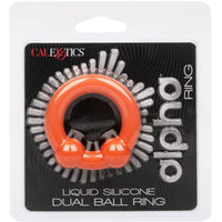 CALEXOTICS - ALPHA ANILLO DOBLE BOLA NARANJA