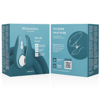WOMANIZER - LIBERTY 2 ESTIMULADOR & SUCCIONADOR CLITORIS VERDE CLARO