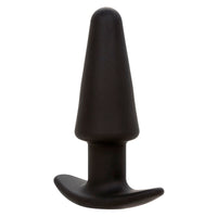 CALEXOTICS - ROCK BOTTOM PLUG ANAL CÓNICO 10 VIBRACIONES SILICONA NEGRO