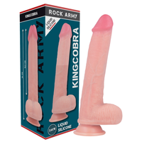 ROCKARMY - KINGCOBRA DILDO REALISTICO LIQUID SILICONE 24 CM -O- 4.77 CM