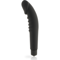 DOLCE VITA - REALISTIC  PLEASURE VIBRADOR SILICONA NEGRO
