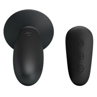 MR PLAY - PLUG ANAL CON VIBRACIÓN NEGRO CONTROL REMOTO